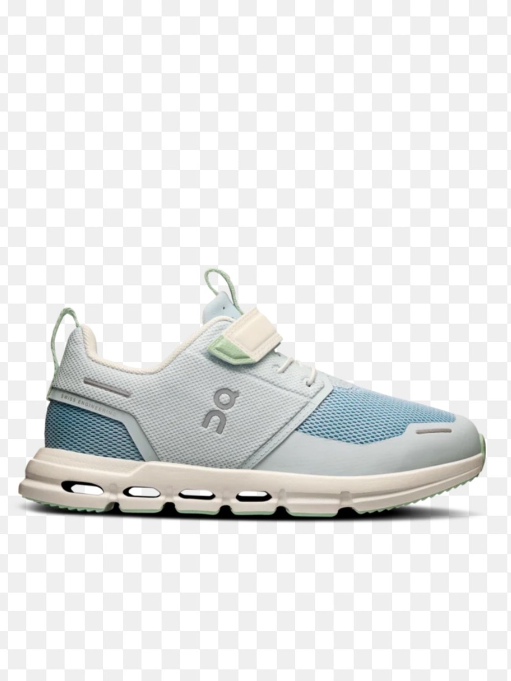 On running kids cloudplay gray Velcro strap shoes size kids 1